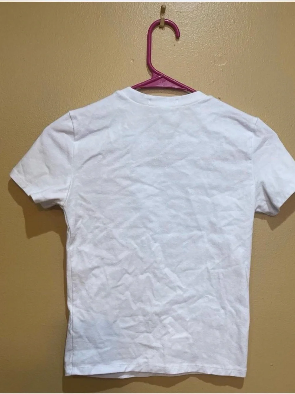 Kids White Tee with Teddy Bear and Pink Bow